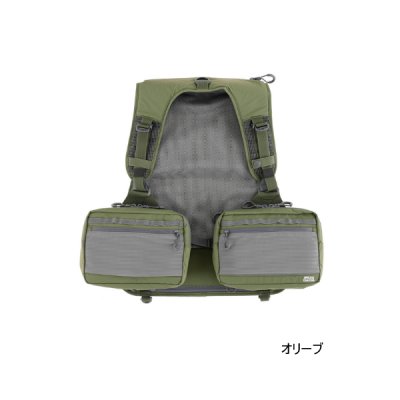 画像1: ≪'25年4月新商品！≫ アブガルシア マウンテンストリーム FW フィッシングベスト オリーブ フリーサイズ [4月発売予定/ご予約受付中] 【返品不可】
