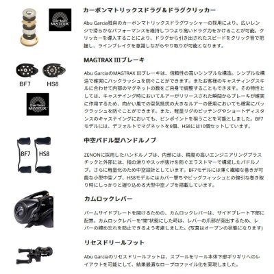 画像3: ≪'25年5月新商品！≫ アブガルシア ゼノン コア BF7-L(左) [5月発売予定/ご予約受付中] 【返品不可】 【小型商品】