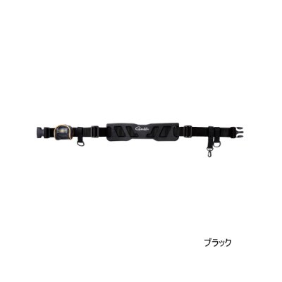 画像1: ≪'25年4月新商品！≫ がまかつ 鮎ベルト(幅広・ワンタッチ) GM-2629 ブラック フリーサイズ [4月発売予定/ご予約受付中]