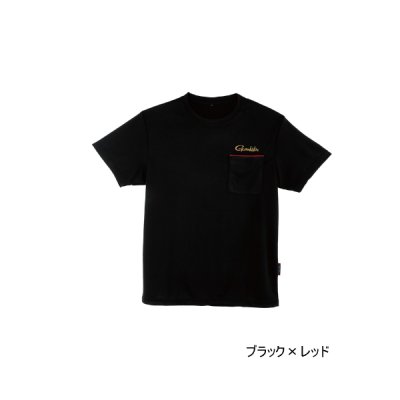 画像1: ≪'25年3月新商品！≫ がまかつ KM Tシャツ GM-3780 ブラック×レッド Mサイズ