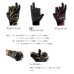 画像2: ≪'25年5月新商品！≫ がまかつ トーナメントグローブ(3本切) GM-7305 ブラック×レッド Mサイズ [5月発売予定/ご予約受付中] (2)