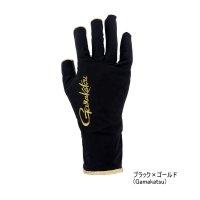 ≪'25年5月新商品！≫ がまかつ UVカットグローブ GM-7304 ブラック×ゴールド(がまかつ) Mサイズ [5月発売予定/ご予約受付中]