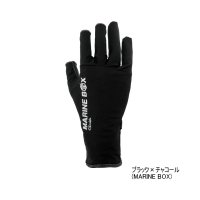 ≪'25年5月新商品！≫ がまかつ UVカットグローブ GM-7304 ブラック×チャコール(マリンボックス) Mサイズ [5月発売予定/ご予約受付中]