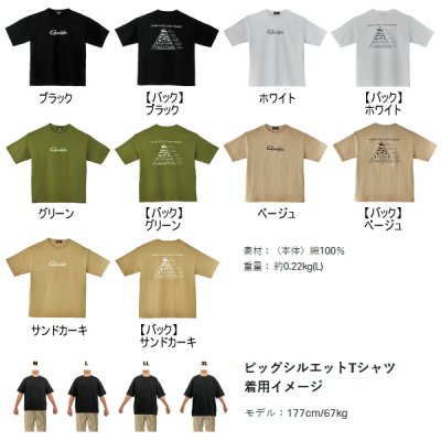 画像2: ≪'25年2月新商品！≫ がまかつ Tシャツ(食物連鎖) GM-3782 ホワイト LLサイズ