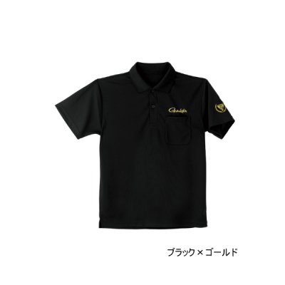 画像1: ≪'25年3月新商品！≫ がまかつ ポロシャツ GM-3783 ブラック×ゴールド Lサイズ