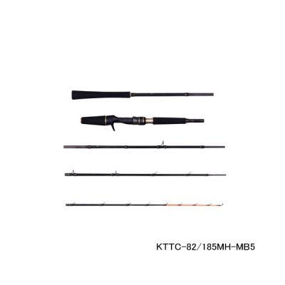 画像1: ≪'25年7月新商品！≫ アブガルシア 黒船 モバイル KTTC-82/185MH-MB5 〔仕舞寸法 44.5cm〕 【保証書付き】 【返品不可】