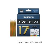 ≪'25年4月新商品！≫ シマノ オシア 17+ PE LD-A71Y 300m 6号 10m×5カラー
