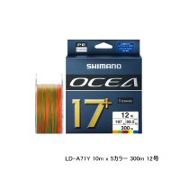 ≪'25年4月新商品！≫ シマノ オシア 17+ PE LD-A71Y 300m 12号 10m×5カラー