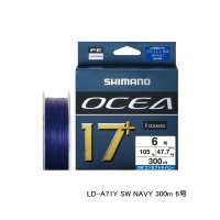 ≪'25年4月新商品！≫ シマノ オシア 17+ PE LD-A71Y 300m 6号 SW ネイビー