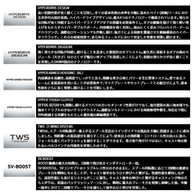 画像2: ≪'24年12月新商品！≫ ダイワ タトゥーラ SV TW 100HL(左) 【小型商品】