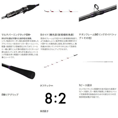 画像3: ≪'25年7月新商品！≫ シマノ '25 サーベルマスター エクスチューン 攻 テンヤ 82MH170 〔仕舞寸法 170cm〕 【保証書付き】 [7月発売予定/ご予約受付中] 【大型商品1/代引不可】