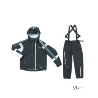 ≪'24年12月新商品！≫ 釣武者 テクニカルアーム 3レイヤーレインスーツ グレー Mサイズ