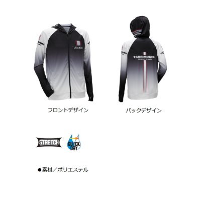 画像2: 釣武者 UVフルジップパーカー Lサイズ