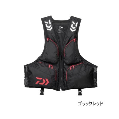 画像1: ≪'24年12月新商品！≫ ダイワ ライトフローティングベスト DF-6324 ブラックレッド フリーサイズ