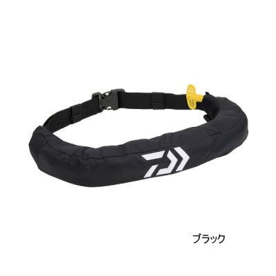 画像1: ≪'24年9月新商品！≫ ダイワ インフレータブルライフジャケット(ウエストタイプ自動・手動膨張式) DF-2724 ブラック フリーサイズ