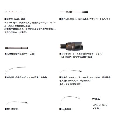 画像3: ≪'25年3月新商品！≫ ダイワ メタリア ライトアジ 165テク 〔仕舞寸法 87cm〕 【保証書付き】