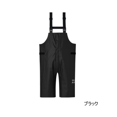 画像1: ≪'25年4月新商品！≫ ダイワ オーシャンレインハーフサロペット DR-6325P ブラック Lサイズ