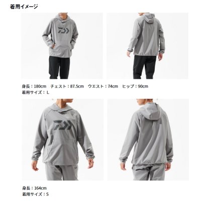 画像3: ≪'25年4月新商品！≫ ダイワ ライトストレッチパーカー DE-6725 ブラック Mサイズ