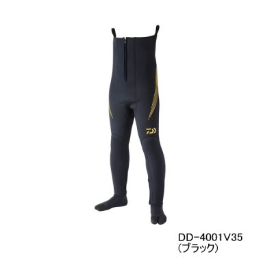 画像1: ≪'25年4月新商品！≫ ダイワ ドライタイツ (ソックス先丸) DD-4001R35 ブラック MBサイズ