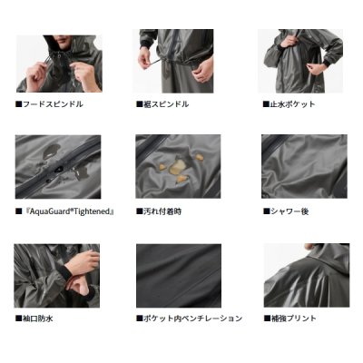 画像3: ≪'25年4月新商品！≫ ダイワ スプレーコートレインジャケット DR-2325J グレー Lサイズ
