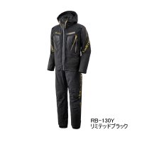 ≪'25年9月新商品！≫ シマノ リミテッド プロ ゴアテックス ダウンシステムスーツ RB-130Y リミテッドブラック Mサイズ [9月発売予定/ご予約受付中]