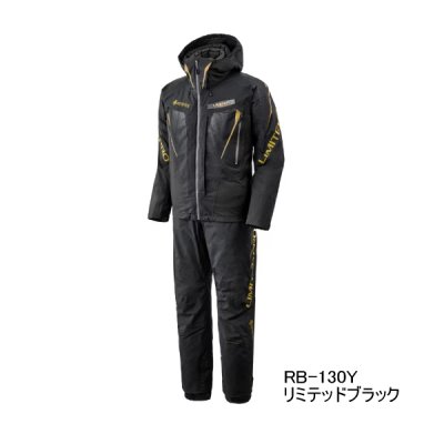 画像1: ≪'25年9月新商品！≫ シマノ リミテッド プロ ゴアテックス ダウンシステムスーツ RB-130Y リミテッドブラック 3XLサイズ [9月発売予定/ご予約受付中]