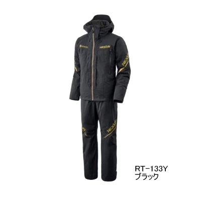 画像1: ≪'25年9月新商品！≫ シマノ ネクサス ゴアテックス テクノレイヤードスーツ RT-133Y ブラック 2XLサイズ [9月発売予定/ご予約受付中]