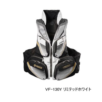 画像1: ≪'25年9月新商品！≫ シマノ フローティングベスト リミテッド プロ 枕付 VF-130Y リミテッドホワイト 2XLサイズ [9月発売予定/ご予約受付中]