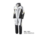 ≪'25年9月新商品！≫ シマノ リミテッド プロ ゴアテックス ダウンシステムスーツ RB-130Y リミテッドホワイト Mサイズ [9月発売予定/ご予約受付中]