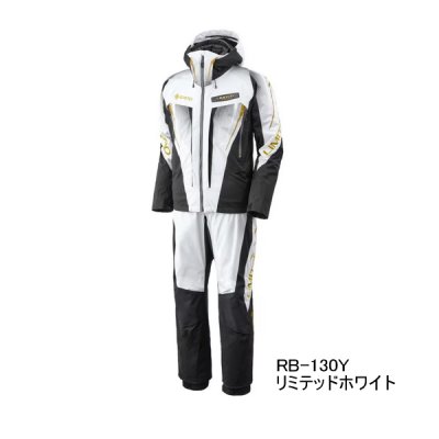 画像1: ≪'25年9月新商品！≫ シマノ リミテッド プロ ゴアテックス ダウンシステムスーツ RB-130Y リミテッドホワイト Mサイズ [9月発売予定/ご予約受付中]