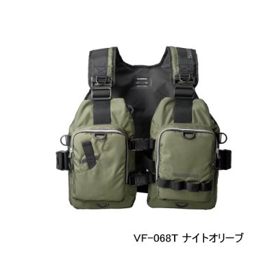 画像1: ≪'25年9月新商品！≫ シマノ ゲームベストライト VF-068T ナイトオリーブ フリーサイズ [9月発売予定/ご予約受付中]