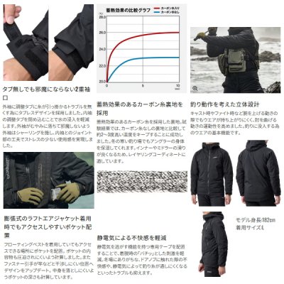 画像3: ≪'25年9月新商品！≫ シマノ ゴアテックス インサレーション ジャケット 05 RB-032Y ブルー 2XLサイズ [9月発売予定/ご予約受付中]