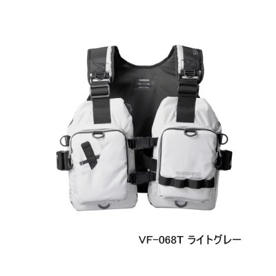 画像1: ≪'25年9月新商品！≫ シマノ ゲームベストライト VF-068T ライトグレー フリーサイズ [9月発売予定/ご予約受付中]
