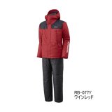 ≪'25年9月新商品！≫ シマノ ベーシックハイロフト レインスーツ 01 RB-077Y ワインレッド WMサイズ [9月発売予定/ご予約受付中]