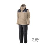 ≪'25年9月新商品！≫ シマノ ベーシックハイロフト レインスーツ 01 RB-077Y ベージュ WMサイズ [9月発売予定/ご予約受付中]