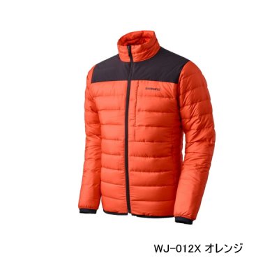 画像1: ≪'25年9月新商品！≫ シマノ テックダウン ジャケット WJ-012X オレンジ WMサイズ [9月発売予定/ご予約受付中]