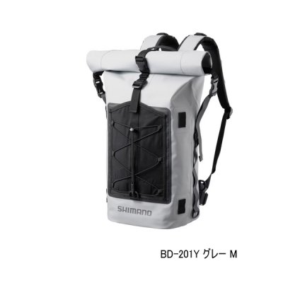 画像1: ≪'25年9月新商品！≫ シマノ アングラーズドライバックパック BD-201Y グレー Mサイズ [9月発売予定/ご予約受付中]
