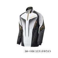 ≪'25年9月新商品！≫ シマノ リミテッド プロ ハーフジップ ウォームシャツ SH-110X リミテッドホワイト Sサイズ [9月発売予定/ご予約受付中]