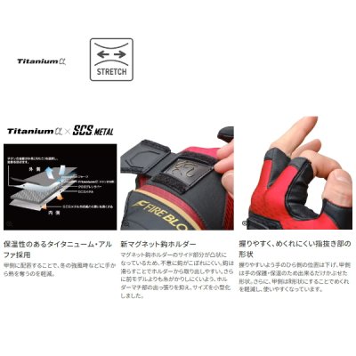 画像2: ≪'25年10月新商品！≫ シマノ リミテッド プロ タイタニューム・アルファ グローブ 5 GL-111X リミテッドホワイト Lサイズ [10月発売予定/ご予約受付中]
