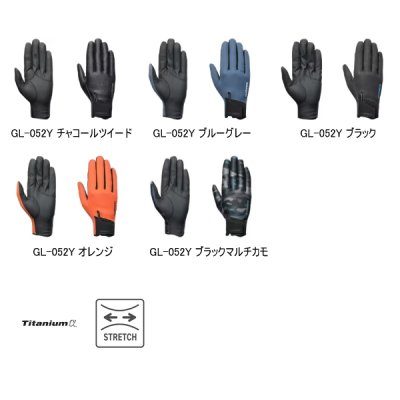 画像2: ≪'25年10月新商品！≫ シマノ 03 タイタニューム・アルファ グローブ 指出し GL-052Y ブラック Mサイズ [10月発売予定/ご予約受付中]