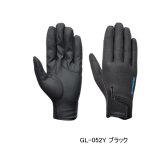 ≪'25年10月新商品！≫ シマノ 03 タイタニューム・アルファ グローブ 指出し GL-052Y ブラック Sサイズ [10月発売予定/ご予約受付中]