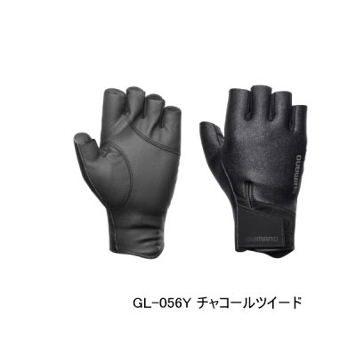画像1: ≪'25年10月新商品！≫ シマノ 03 タイタニューム・アルファ グローブ 5 GL-056Y チャコールツイード Mサイズ [10月発売予定/ご予約受付中]