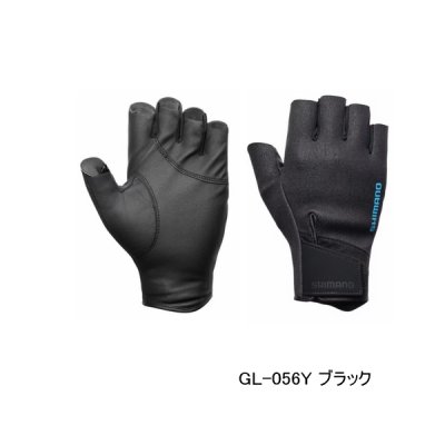 画像1: ≪'25年10月新商品！≫ シマノ 03 タイタニューム・アルファ グローブ 5 GL-056Y ブラック Mサイズ [10月発売予定/ご予約受付中]