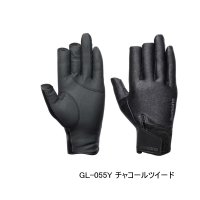 ≪'25年10月新商品！≫ シマノ 03 タイタニューム・アルファ グローブ 3 セミロング GL-055Y チャコールツイード Sサイズ [10月発売予定/ご予約受付中]