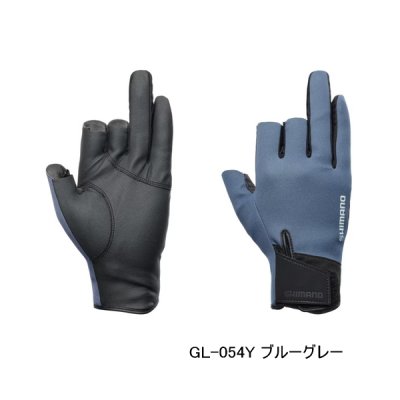 画像1: ≪'25年10月新商品！≫ シマノ 03 タイタニューム・アルファ グローブ 3 GL-054Y ブルーグレー XLサイズ [10月発売予定/ご予約受付中]