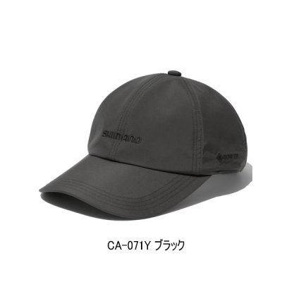 画像1: ≪'25年9月新商品！≫ シマノ ゴアテックス レイン ローキャップ CA-071Y ブラック Sサイズ [9月発売予定/ご予約受付中]