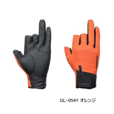 画像1: ≪'25年10月新商品！≫ シマノ 03 タイタニューム・アルファ グローブ 3 GL-054Y オレンジ Lサイズ [10月発売予定/ご予約受付中]