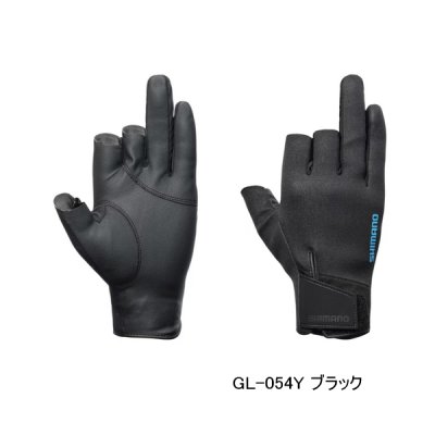 画像1: ≪'25年10月新商品！≫ シマノ 03 タイタニューム・アルファ グローブ 3 GL-054Y ブラック XLサイズ [10月発売予定/ご予約受付中]