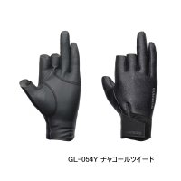 ≪'25年10月新商品！≫ シマノ 03 タイタニューム・アルファ グローブ 3 GL-054Y チャコールツイード Sサイズ [10月発売予定/ご予約受付中]