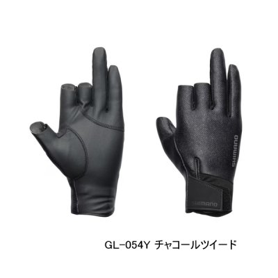 画像1: ≪'25年10月新商品！≫ シマノ 03 タイタニューム・アルファ グローブ 3 GL-054Y チャコールツイード Mサイズ [10月発売予定/ご予約受付中]